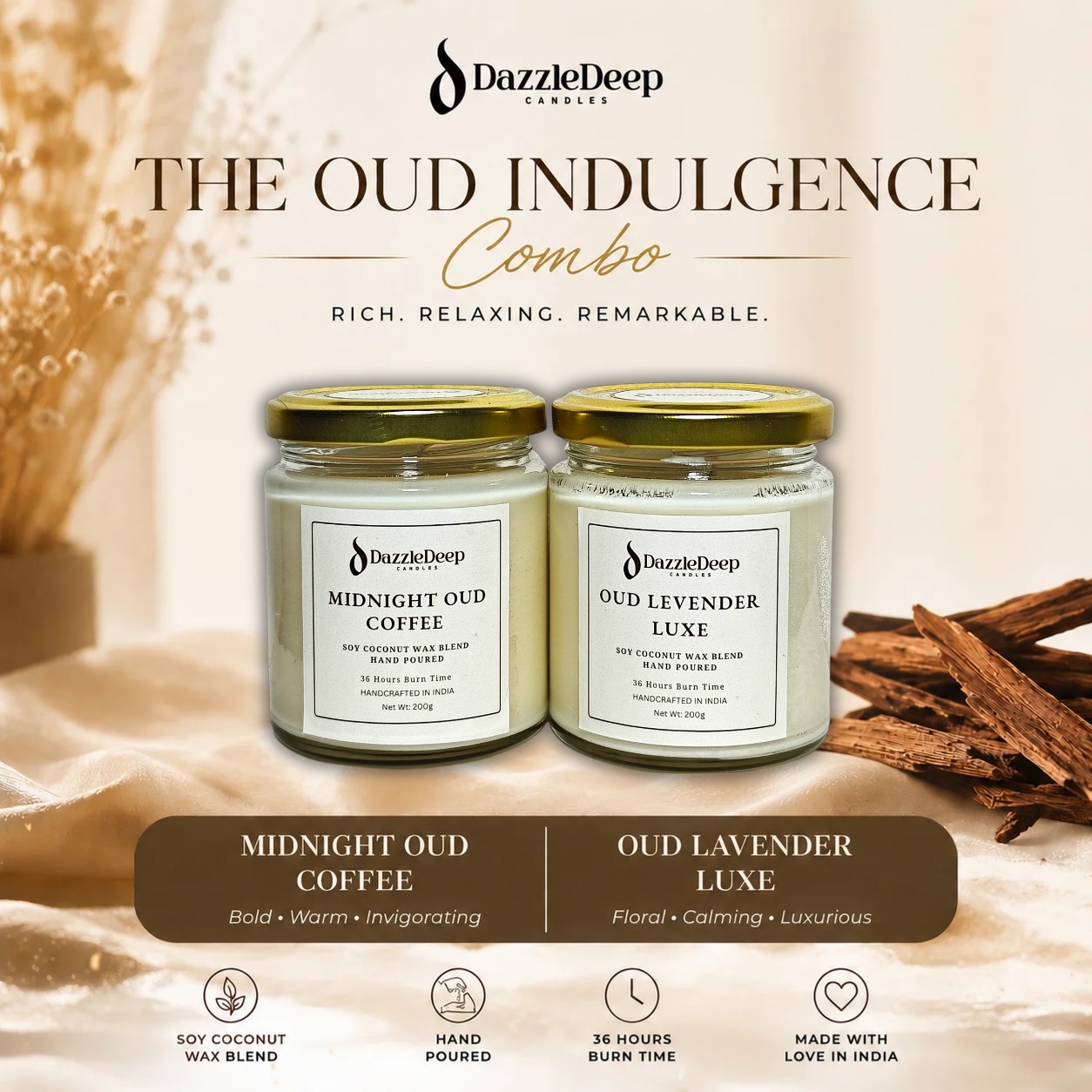 Scented jar Candle